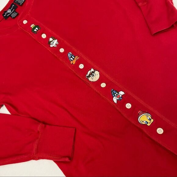 Vintage Warner Bros Looney Tunes Union Suit PJ’s Unisex - Picture 3 of 9